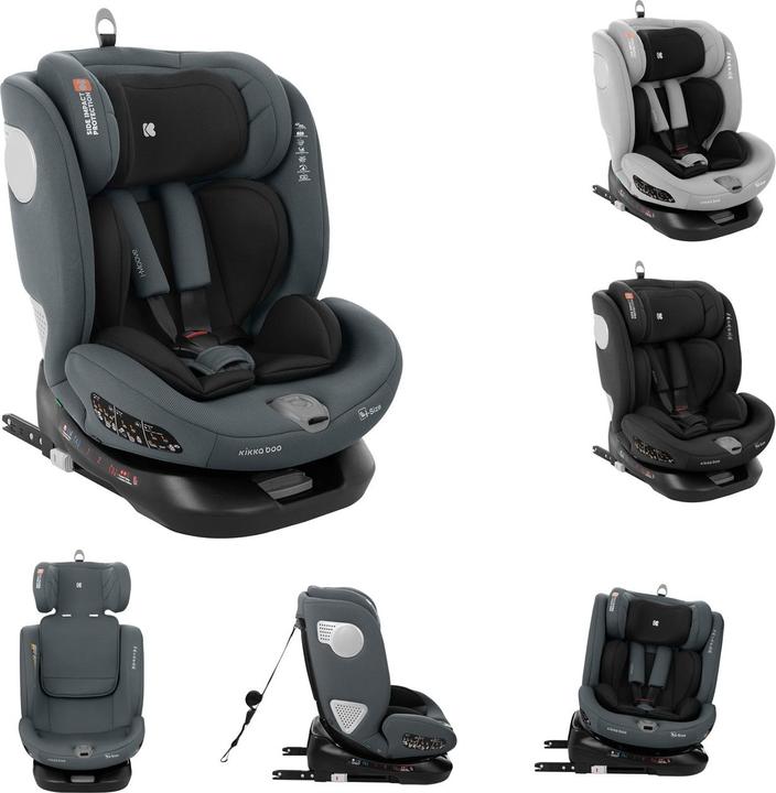 Actual product image Kikkaboo i-Moove i-Size child seat (Reboarder, ECE R129/i-Size Standard)