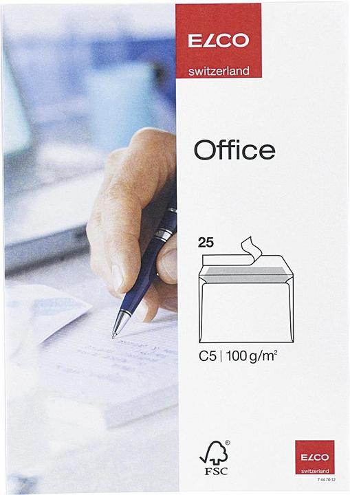 Image du produit Elco Bureau des enveloppes, sans fenêtre (C5, 25 x)