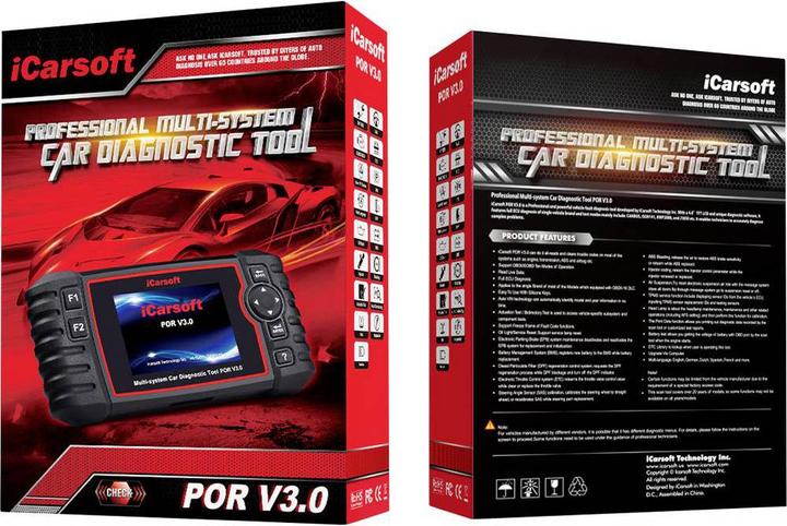 Actual product image ICarsoft POR V3.0