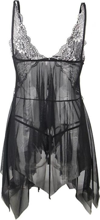 Actual product image Subblime Babydoll Fabric Tulle Breast Lace S/M (S, M)