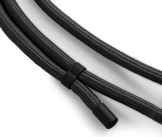 Actual product image Hama Mobile phone strap, universal, adjustable, carabiner, 2 m, black