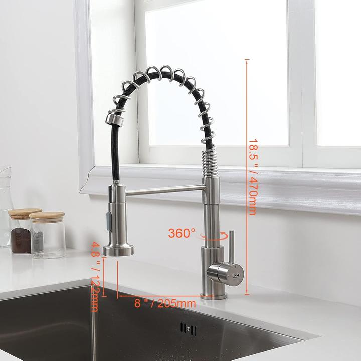 Produktbild Ibergrif Ausziehbarer Küchenwasserhahn mit 2 Sprühmodi