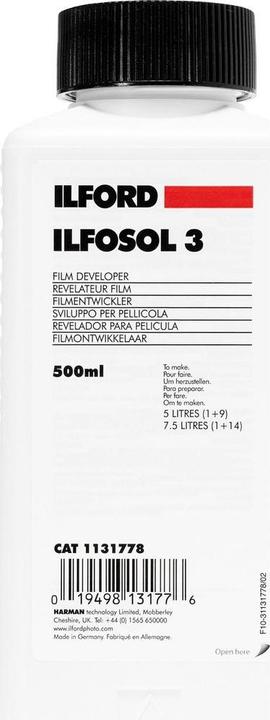 Immagine prodotto Ilford Ilfosol 3 (Sviluppatore negativo)