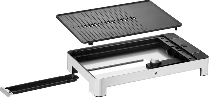Tischgrill elektro Elekrogrill flach & gerippt Temperaturwahl Lono 2300W