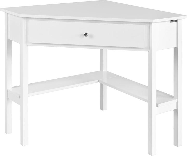 Actual product image SoBuy Corner desk with shelf and drawer (76 x 76 x 76 cm)