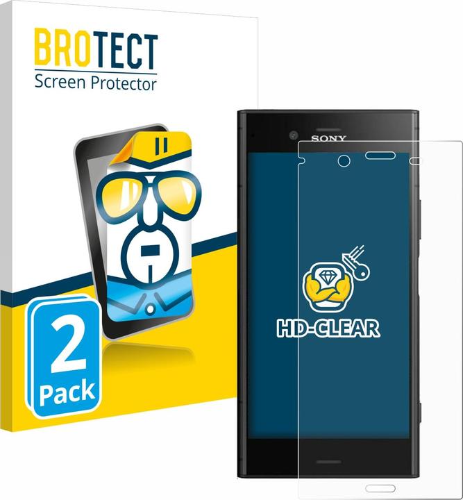 Produktbild BROTECT Schutzfolie Displayschutz Klar (2 Stück, Sony Xperia XZ1)