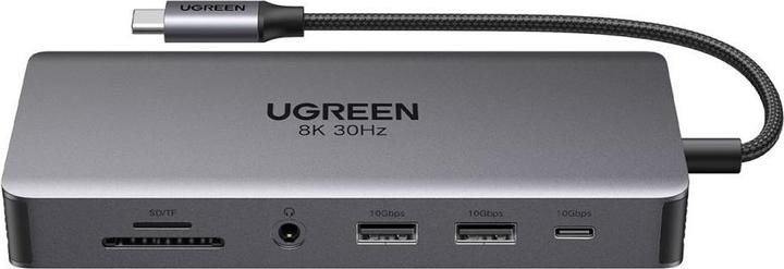 Produktbild Ugreen HUB CM681 15978 13in1 USB-C - 2x USB-A 3.2 / 2x USB-A 3.0 / USB-C 3.2 / 2x HDMI / DisplayPort (USB-C, 13 Ports)