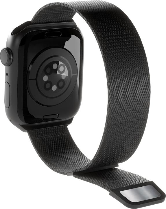 Image du produit Puro Milanese Magnetic Band - Pasek ze stali nierdzewnej do Apple Watch 42/44/45/49 mm (czarny) (42 mm, 44 mm, 45 mm, 49 mm, Acier inoxydable)
