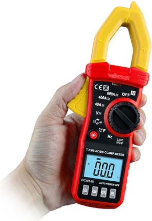 Image du produit Velleman PINCE AMPÈREMÉTRIQUE - CAT III - 600 V - AC/DC - NCV - AVEC FONCTION DATA-HOLD (CAT III 600V)