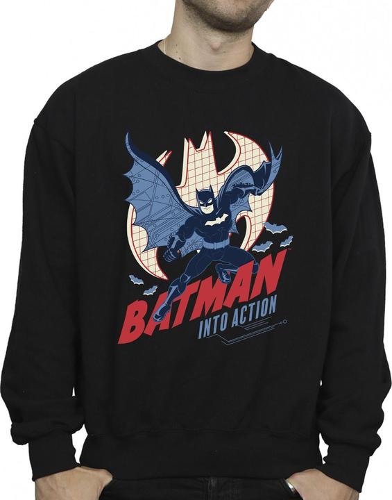 Produktbild Batman Into Action Sweatshirt aus Baumwolle (XXL)