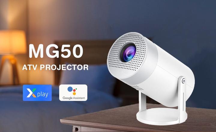 Immagine prodotto PhoneLook Proiettore Multimedia HG50 LED HD per home cinema con screen mirroring (Android 12, WiFi 6) (HD, 300 lm)