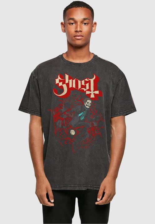 Actual product image Merchcode Ghost - Colony In Flight Acid Washed Heavy Oversized Tee - 115555 (S)