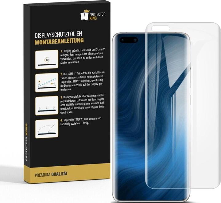 Produktbild Protectorking 2x Panzerfolie Anti-Shock HD Klar (2 Stück, Huawei P40 Pro+)