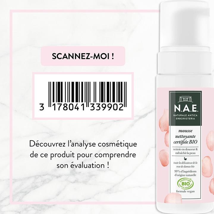 Image du produit N.A.E. Mousse Nettoyante Bio Cosmos Flacon 150 ml (Mousse, 150 ml)