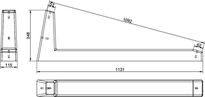 Produktbild Wattstone PV-Aufständerung Flachdach für 4 Solarmodule 15° Betonsockel alukaschierte Bautenschutzmatte (Solaranlage Montagematerial)