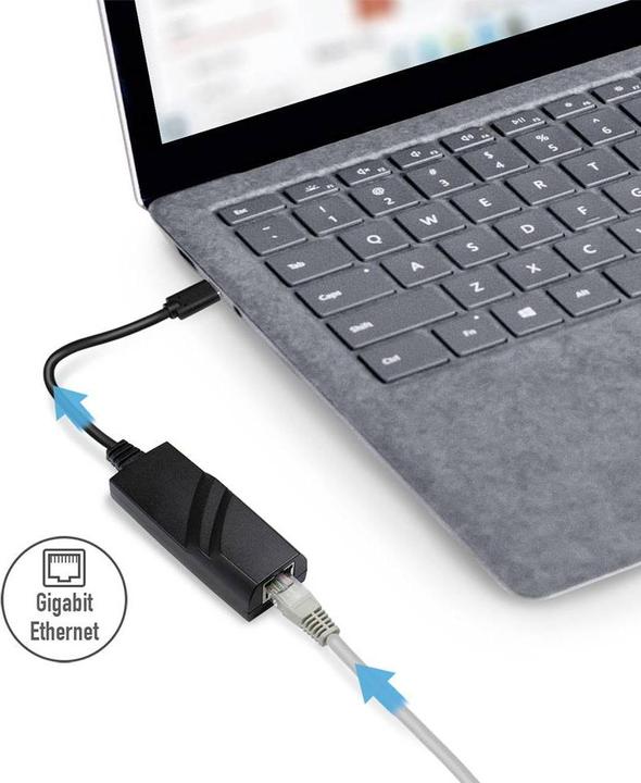 Actual product image LogiLink USB 3.2 Gen 1, USB-C to Gigabit Adapter (USB-C)