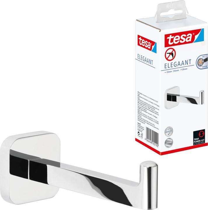 Produktbild tesa ELEGAANT WC Ersatzrollenhalter inkl. Klebelösung ohne Bohren