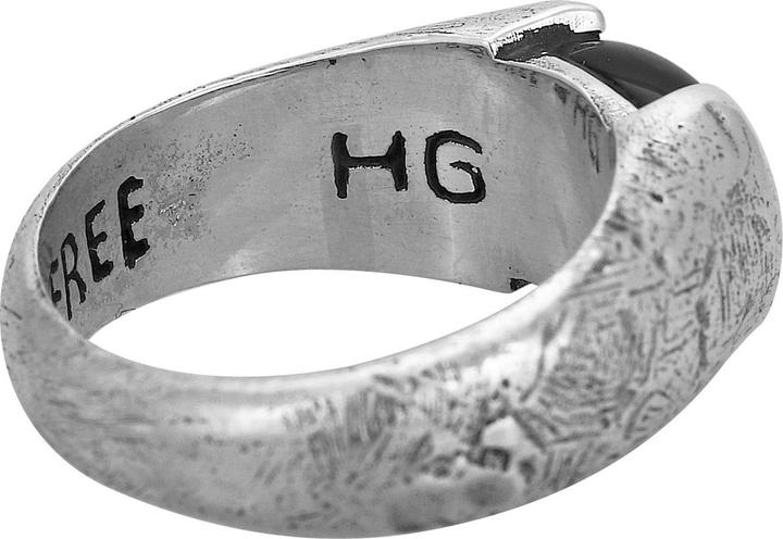 Immagine prodotto Haze & Glory Ring Liberty - Schwarzer Onyx 925 Silber (60, 925 Argento)