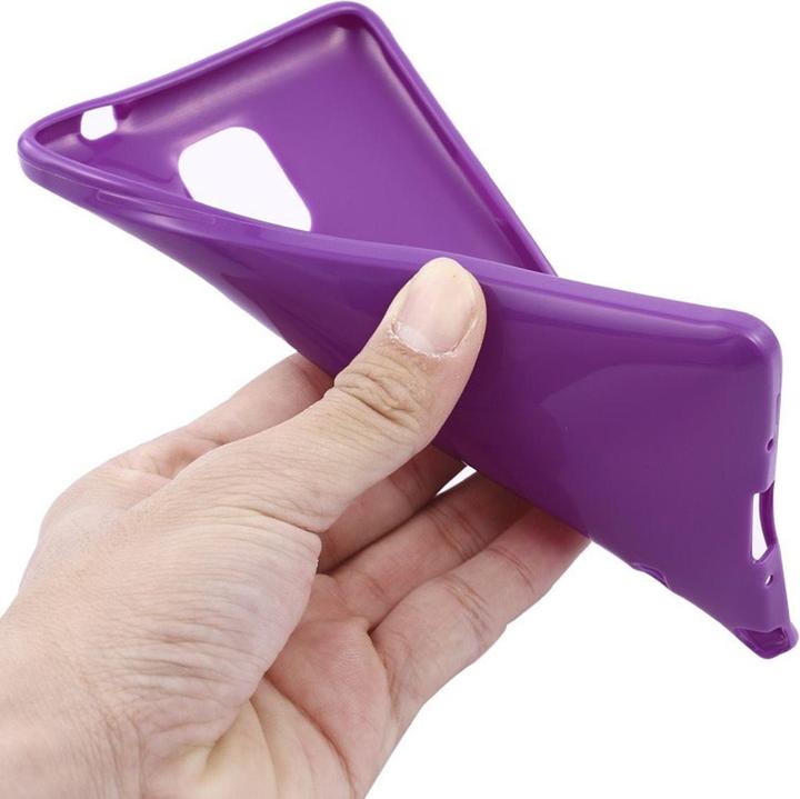 Produktbild König Design Schutzhülle TPU Case für Handy Samsung Galaxy Note 4 SM N910 Lila / Violett (Samsung Galaxy Note 4)