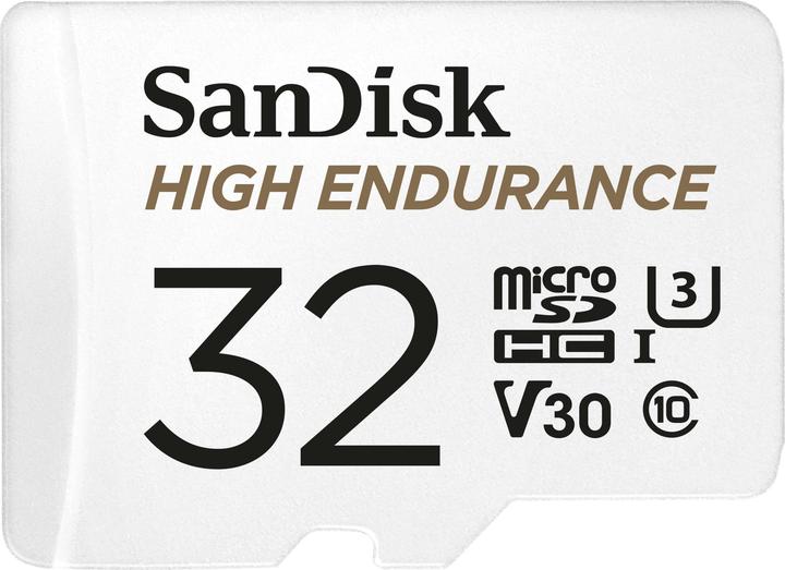 Produktbild SanDisk High Endurance (32 GB, microSDHC, U3, UHS-I)