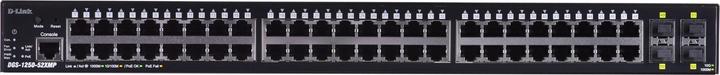 Produktbild D-Link DGS-1250-52XMP Gigabit Switch PoE 52-Port Smart Managed PoE+ 4x 10G (52 Ports)