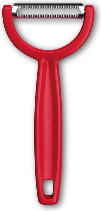 Victorinox Ypso-Schäler, gezahnt, zweischneidig, rot