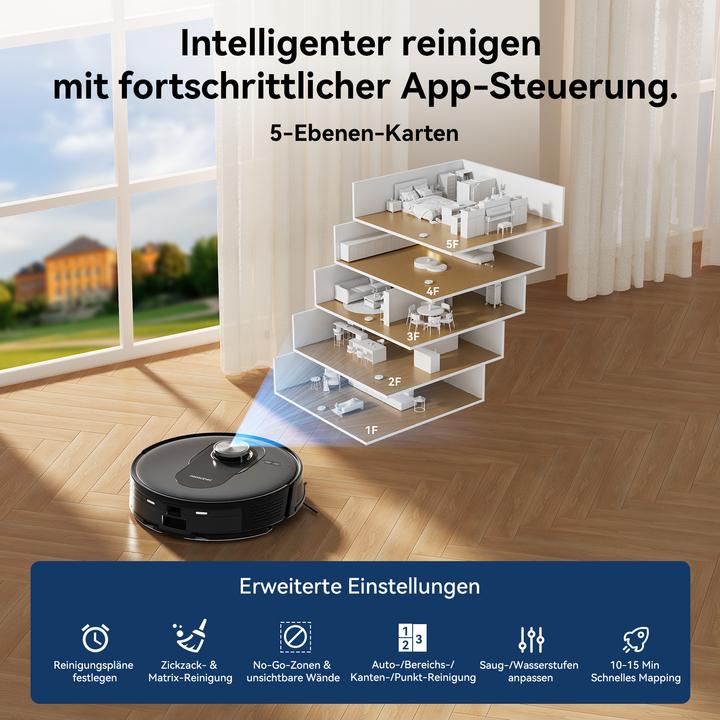 Actual product image Proscenic Q8 (Vacuum mopping robot)