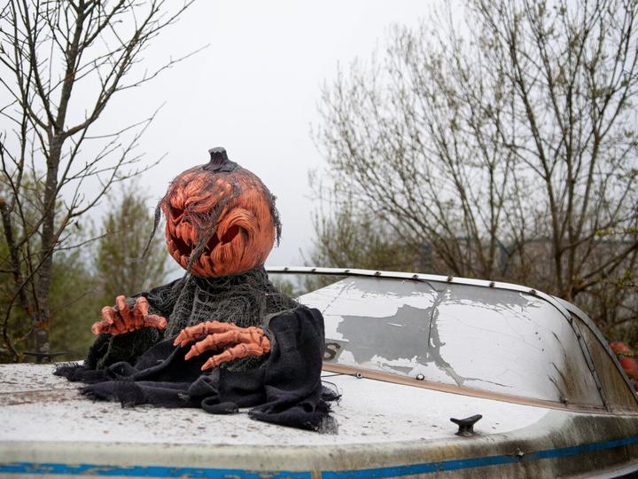 Actual product image Europalms Halloween pumpkin monster