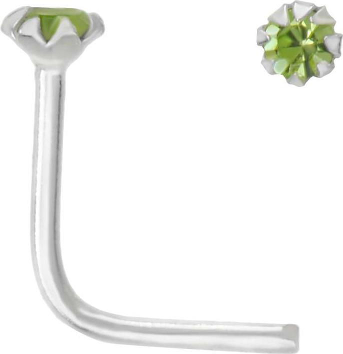 Bijouteria Nasenpiercing (Silber 925, Kristall)