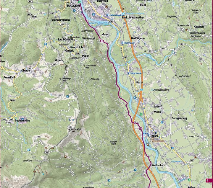 Produktbild Fahrrad-Tourenkarte Alpe Adria Radweg 1:50.000