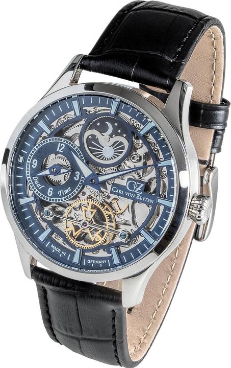 Carl von Zeyten CVZ0063BLS Freiburg Automatik Dual Time (Analoguhr, 44 mm)