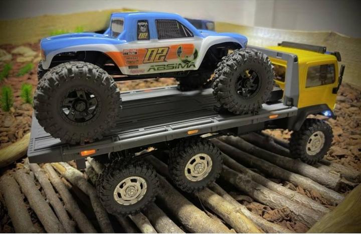 Actual product image Absima CR18P Tow Truck 6x6 Brushless 1:18 RC model truck electric crawler four-wheel drive
