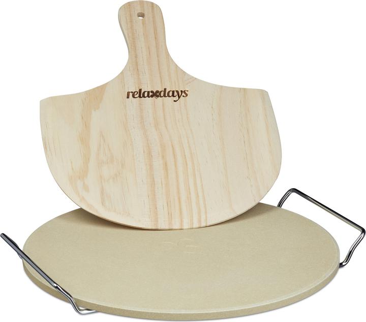 Relaxdays Pizzastein Set
