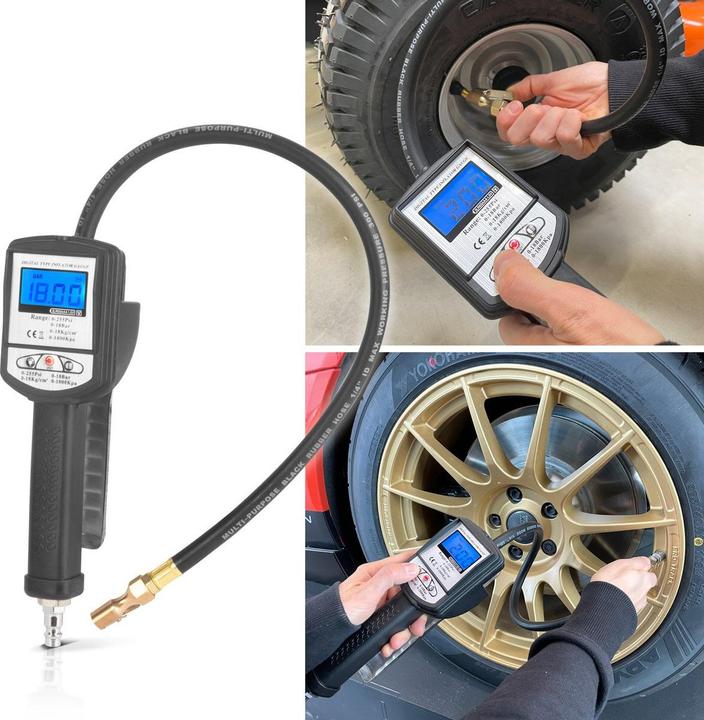 Produktbild Stahlwerk Digitale Druckluft-Reifenfüllpistole DRP-18 ST Messbereich 0-18 Bar
