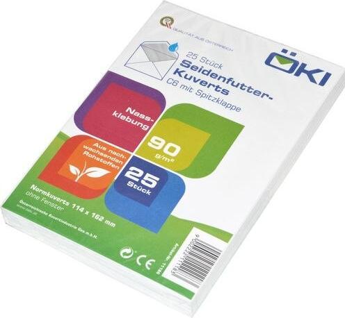 Produktbild Office Kuvert 80 g Nk, C6, weiss, 25 Stück (C6, 25 x)