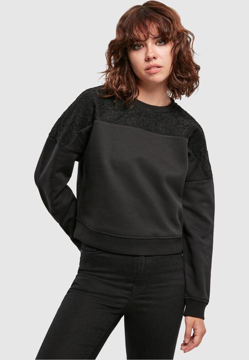 Produktbild Urban Classics Ladies Short Oversized Lace Inset Crew (5XL)