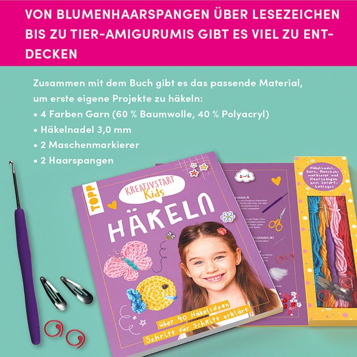 Produktbild Topp Bastelbuch Kreativstart Kids Häkeln