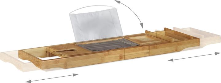 Actual product image Relaxdays Bath tray bamboo (107.5 x 23 x 19 cm)