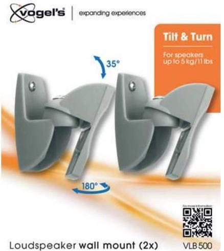 Produktbild Vogels Wandhalterung VLB 500 Silber (1 Stk., Wandmontage, Drehbar, Neigbar)