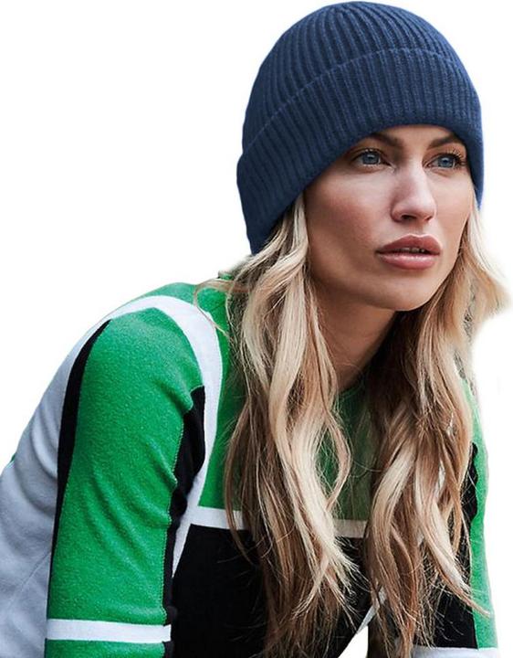 Produktbild Beechfield Engineer Strick Ripp Beanie (One Size)