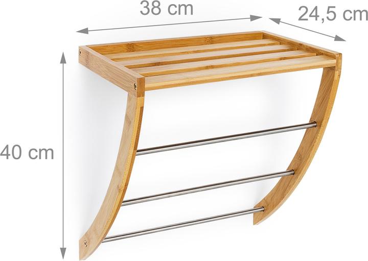 Actual product image Relaxdays Wall towel rail