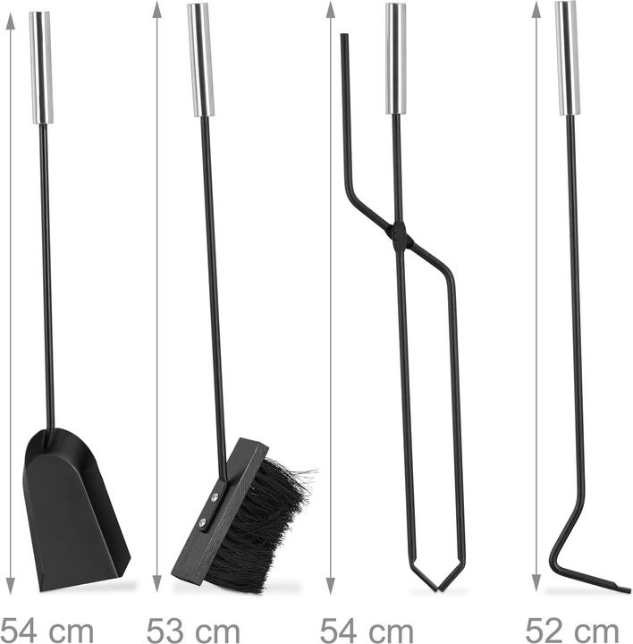 Actual product image Relaxdays Fireplace cutlery (23 x 15 x 66 cm)