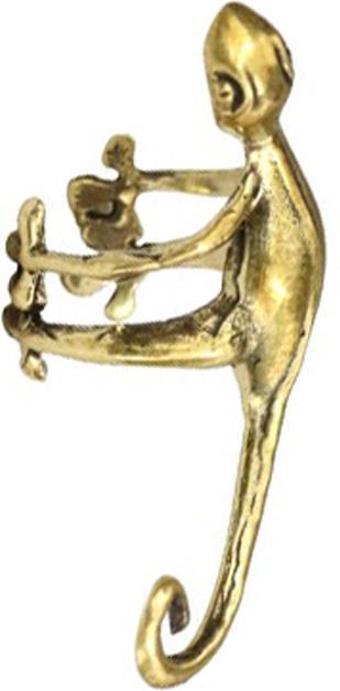 Star Piercing Ear Cuff vergoldet Gecko