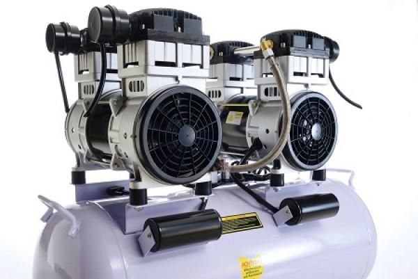 Produktbild Implotex - Flüsterkompressor 3000W, 4PS, 65dB leise, ölfrei inkl. Ausblaspistole und Druckluftschla (8 Bar, 65 l)