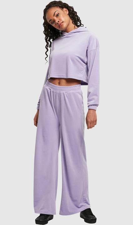 Immagine prodotto Urban Classics Felpa da donna con cappuccio ritagliata in velluto oversize (S)