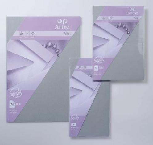 Produktbild Artoz Couvert Perle B6, 5 Stück, Silber (B6, 5 x)