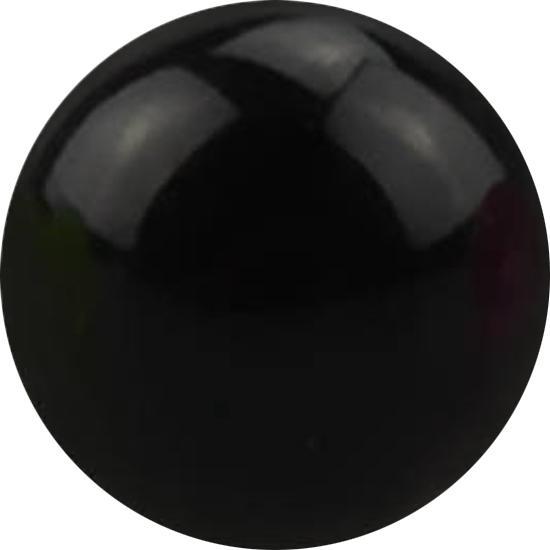 Star Piercing Micro Kugel schwarz (ohne Messing, Acryl)