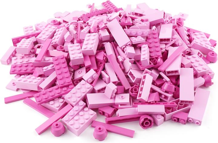 Produktbild LEGO Steine Rosa gemischt - 400 Stück - Pink bricks mix - NEU (LEGO Zubehör)