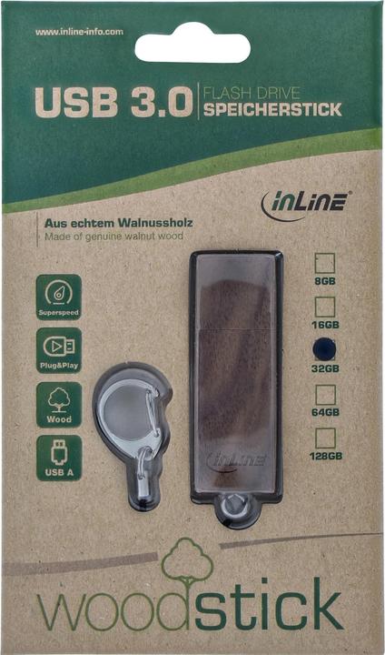 Produktbild InLine woodstick (8 GB, USB-A)