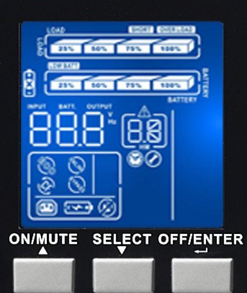 Image du produit Infosec Onduleur E3 PRO RT 2000 VA (2 VA, 1800 W, Double convertisseur en ligne Onduleur)